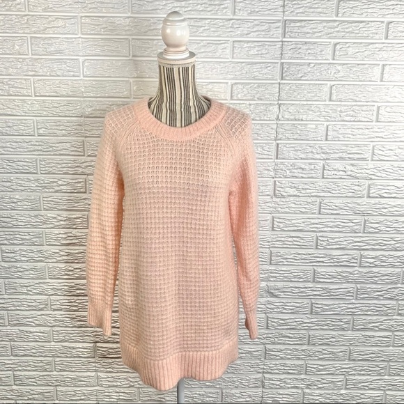 Lou & Grey Sweaters - Lou & Grey Semi-Sheer Peach Alpaca Blend Sweater